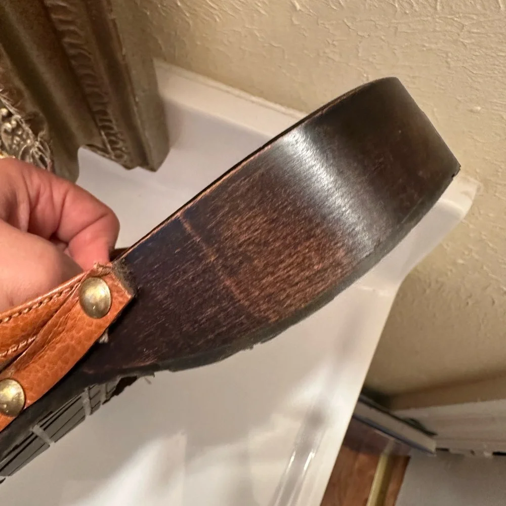 Burberry Brown and Black Plaid Mules 6 - Picture 8 of 8